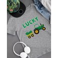 thumbnail image 6 of Tstars Boys Lucky Clover Irish Tractor Loving St Patricks Day Proud Irish Toddler T Shirt, 6 of 7