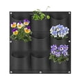 thumbnail image 1 of Wall Mounted Felt Planting Bag Vegetable black Vertical Greening Growth Bag, 1 of 11
