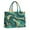 Teal And Gold, variant on Large Capacity Tote Bag,Blue Marble Gold Wave Pattern Handbag Fashion Luxury Tote Bag,15.7"x13"x 5.1" Inches,Laptop Compatible