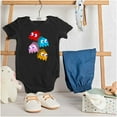 thumbnail image 3 of PACMAN Arcade Game Pixelated Ghosts Romper Boys or Girls Infant Baby Brisco Brands NB, 3 of 6