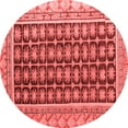 thumbnail image 1 of Ahgly Company Indoor Round Abstract Red Modern Area Rugs, 7' Round, 1 of 4