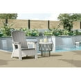 thumbnail image 5 of Suncast Adirondack Chair with Storage – Multi-Wall Resin, Outdoor Patio – Dove Gray/Ice Cube, 5 of 5