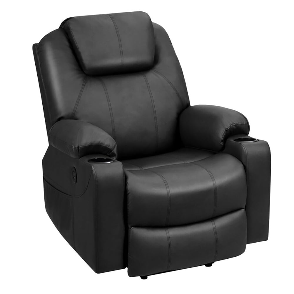 Finihen Massage Recliner Sofa, Electric Recliner Chair, Electric Power Lift Leather Massage Sofa, for Living Room, Bedroom, Black Finihen Massage Recliner Sofa, Electric Recliner Chair, Electric Power Lift Leather Massage Sofa, for Living Room, Bedroom, Black