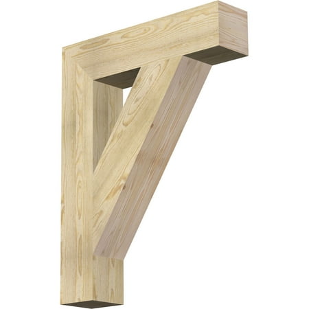 

6 W x 28 D x 36 H Traditional Block Rough Sawn Bracket Douglas Fir