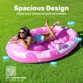 thumbnail image 2 of SLOOSH Inflatable Tanning Pool Lounger Float, 70" x 50" Oval Suntan Tub Floatie for Adults, Tanning Pool Suntan Tub Raft Floatie, Sunbathing Bed Lounge for Summer Water Party, 2 of 9