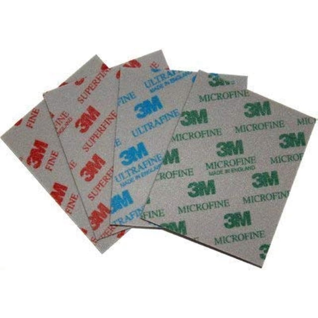 Paquete variado de esponjas de lijado 3M F-210 (finas, superfinas, ultrafinas y microfinas)