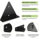 thumbnail image 3 of 4 Pcs Floating Shelf Brackets, Heavy Duty Hidden Floating Shelves Brackets, 4 x 3 Inches T, 3 of 5