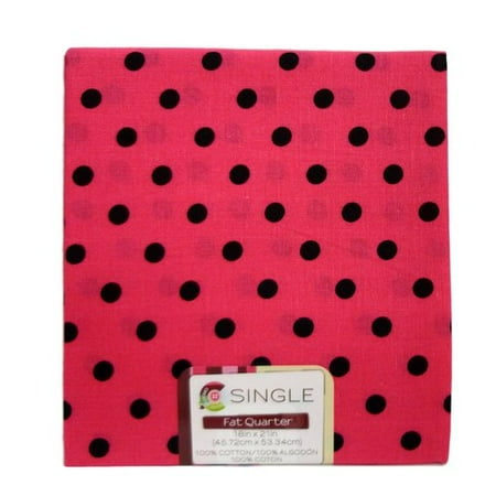 Creative Cuts 18" x 21" Fat Quarter Assorted Pink Fabric, 1 Each