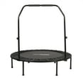 thumbnail image 1 of Open Box HolaHatha 48" Foldable Mini Trampoline Rebounder w/Adjustable Handle, 1 of 12