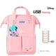 thumbnail image 1 of Disney-mochila para pañales de bebé, bolsa de lactancia para madres, cambiador de pañales de maternidad, cochecito de viaje, calefacción USB, serie Mickey, 1 of 4