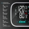 thumbnail image 5 of Greater Goods Blood Pressure Monitor with Bluetooth Sync, Smart Pro-Series Upper Arm BP Machine with Multicolor Backlit LCD & AC Adapter, 5 of 8