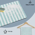 thumbnail image 6 of Teal Green Stripes Dish Drying Mats for Kitchen Counter, Modern Abstract Linens Farmhouse Absorbent Coffee Bar Mat with Non-slip Rubber Backed Quick Drying Dish Rack Pad 12"x16", 6 of 9