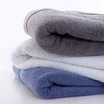 thumbnail image 2 of Nvzi Cotton A-Class Bath Towel Set of 2 - Grey, 27.56x55.12in(70x140cm) - Soft, durable,Gentle, comfortable,Quick-Drying Cotton Towels with High Water Uptake for Bathroom, Gym & Hotel Use​, 2 of 4