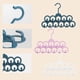 thumbnail image 3 of melotizhi Multifunctional Hangers NonSlip Hangers Saving Space Household Wardrobe Storage Hangers, Pink, 3 of 3