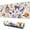 Halloween Cute Trick, variant on Long Mouse Pads for Desk,Halloween Cute Pumpkin Faces Desk Mats on Top Of Desks, Desk Mouse Pad Extra Large with 3mm Non-Slip Base and Stitched Edge for Gaming,Office,Work,Home 47.3"x23.6"