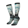 thumbnail image 2 of Fotbe Panda In Futuristic City print Women's Men's Novelty Crew Socks Cotton Socks Knee High Socks for Walking,Running,Nurses,Pregnancy, 2 of 8