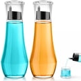 thumbnail image 1 of Dispensador de enjuague bucal de vidrio VITVITI, 260 ml, juego de 2, color negro, 1 of 6