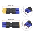 thumbnail image 2 of Adaptador de conector de 3 piezas XT60 macho a EC3 hembra y 1 pieza XT60 hembra a EC3 macho para RC, convertidor de batería LiPo RC, 2 of 6