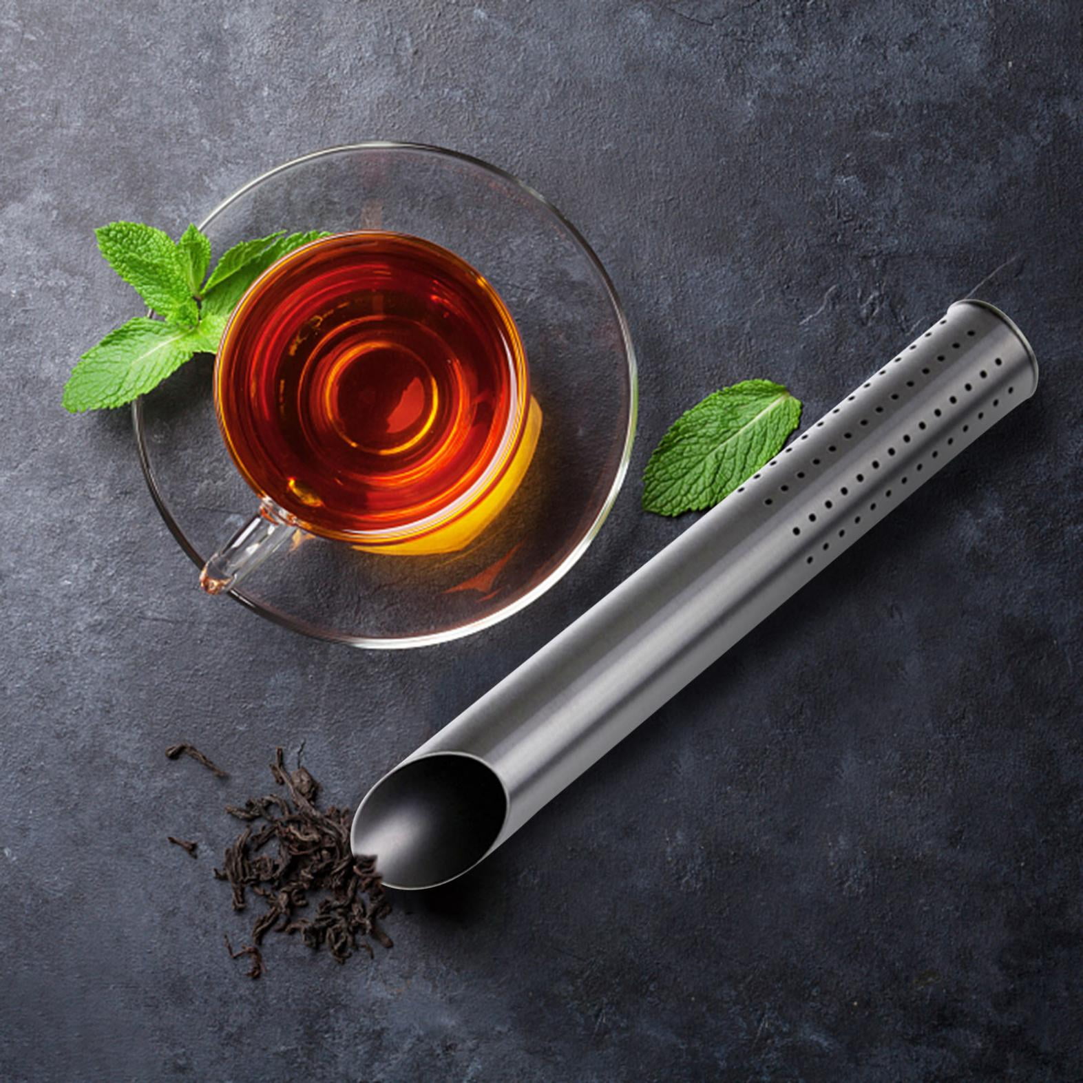 Jovati Tea Infuser, Stainless Steel Tea Infuser Stick Pipe Tea Diffuser for Loose Tea Leaf, Tea Leaf Diffuser Food Grade Fine Mesh Tea Filter Long-Handle Tea Filter for Tea, Coffee, Spices Tea Gifts