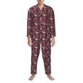 thumbnail image 3 of Goofa Daisies Flowers for 2-piece Loungewear Set Men’s Sleepwear Set Soft PJs Cozy loungewear Comfy Sleep Set Winter Pajamas-XX-Large, 3 of 7