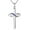 Deep Blue, variant on 925 Sterling Silver Cross Necklace for Women Infinity Necklace 14K Rose Gold Plated Necklaces for Easter or Mother's Day