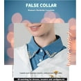 thumbnail image 2 of YooGuoGuo Denim Fake Collar Detachable Blouse Dickey Collar Half Shirts Faux False Collar for Women & Girls Favors, 2 of 4
