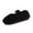 A122#Black, variant on ichuanyi Slippers for Women Fuzzy House Slip on Indoor Outdoor Bedroom Home Shoes Furry Fleece Lined Ladies Comfy Female Indoor Cotton Flats Shoes