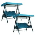 thumbnail image 1 of 2Pcs Deal Countdown! Outdoor Courtyard Swing Top Cloth With Side Holes Straight Edge Replaceable Roof Rain And Sun Swing Ceiling Cover Protective Cover Practical Home Decor, 1 of 6