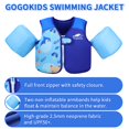 thumbnail image 2 of Chaleco de natación Gogokids con dispositivo de flotación en agua con brazaletes de 15 a 30 kg, 2 of 7