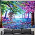 thumbnail image 2 of Tapestry Forest Landscape, microtela de pared, 150 x 150 cm, 2 of 3