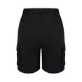 thumbnail image 3 of BUIGTTKLOP Cargo Shorts for Women Lightweight Quick Dry Elastic Waist Outdoor Hiking Shorts with Multi Pockets, 3 of 5