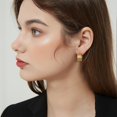 thumbnail image 4 of Lancharmed Gold Plated Earrings for Womens,Triple Circle Earring Womens Gifts, 4 of 7