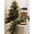 thumbnail image 4 of Guvpev 9FT Christmas Norfolk Pine Garland, Real Touch Artificial Eucalyptus Pine Needles Greenery Garland for Mantel, Table, Stairs, TV Cabinet, Winter, Holiday, Indoor Outdoor Christmas Decorations, 4 of 9