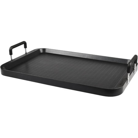 Vayepro Stove Top Flat Griddle,2 Burner Griddle Grill Pan for Glass Stove Top Grill,Aluminum Pancake Griddle,Non-Stick Top Double Burner Griddle for Gas Grill, Camping/Indoor
