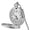 Silver, variant on Classical Quartz Analog Smooth Pocket Watch Necklace Pendant with Chain, Silver, Unisex (1.8 inches / 4.5 cm Dial)