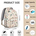 thumbnail image 2 of Fashion Butterfly Student Backpack Colorful Floral Pattern Cute Butterflies Aesthetic Bookbag for Student, 2 of 6