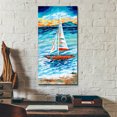 thumbnail image 4 of Epic Art 'Wind in my Sail II' by Carolee Vitaletti, Acrylic Glass Wall Art, 12"x24", 4 of 8