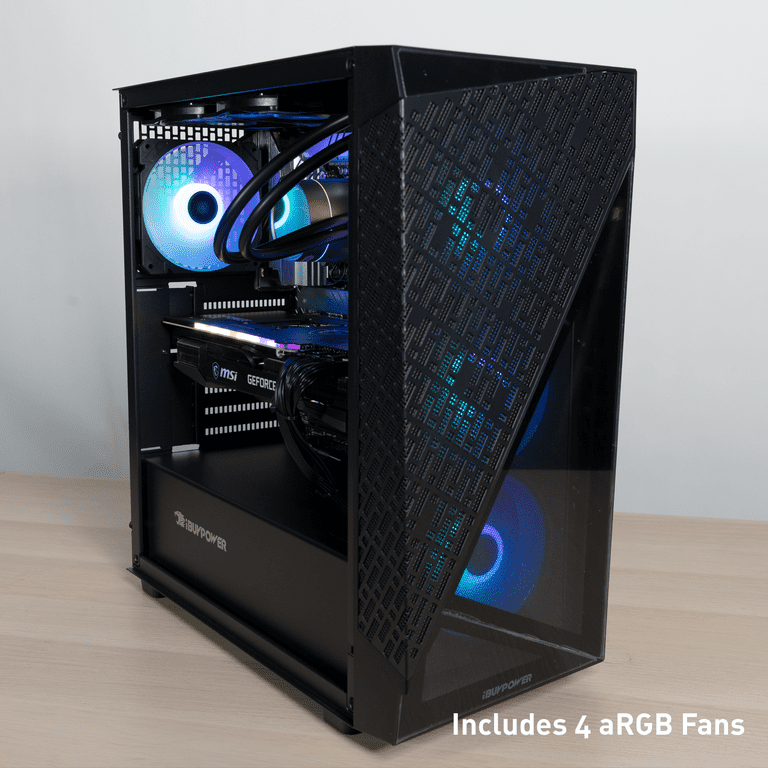 iBUYPOWER SlateMesh Gaming PC - Intel i7 12700F, NVIDIA RTX iBUYPOWER SlateMesh Gaming PC - Intel i7 12700F, NVIDIA RTX