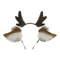 thumbnail image 1 of Diadema de asta de Pascua navideña Celebraciones navideñas Favores Banda para el cabello Navidad Marrón Zulema Aro de pelo de astas, 1 of 8