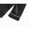 thumbnail image 4 of Topgal Silky Satin Pajamas for Little & Big Girls Kid's 2 Piece Long Sleeves Pants Black Lovely Sleepwear Set Size 10, 4 of 7