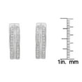 thumbnail image 5 of 10K White Gold 1/2ct TDW Diamond Hoop Earring (I-J,I2-I3), 5 of 7