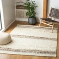 thumbnail image 2 of SAFAVIEH Natura Margaret Striped Area Rug, Ivory/Brown, 6' x 6' Square, 2 of 11