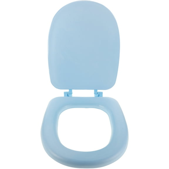 TOYMYTOY Thicken Toilet Seat Cover Cushion Sky Blue Foam 1Pcs Smooth Surface U Shaped for Toilets