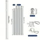 thumbnail image 3 of Asta de bandera para muebles de exterior, kit de asta de bandera de pared con anillo giratorio de 360 grados, kit de asta de bandera de acero inoxidable, ideal para casas, jardines, patios, cercas ext, 3 of 3