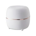 thumbnail image 1 of tredstone Trash Can Round Storage Bucket Office Desktop Waste Bin Plastic Kitchen Garbage Organizer with Lid, White, 1 of 8
