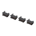 thumbnail image 2 of 4 Pairs Black Semi Metal M956 Bicycle Disc Brake Pads Set Resin Copper Sensitive Reaction Smooth  for Normal Ride, 2 of 7