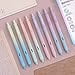 thumbnail image 3 of Writech Retractable Gel Ink Pens: 8ct Black Ink 0.5mm Fine Point Tip Pen Comfort Grip Smooth Writing with Aesthetic Gradient Color Barrel for Journaling Note Taking Sketching No Bleed & Smear, 3 of 4