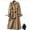 Khaki, variant on Trench Coat For Women 2023 Winter Coats For Women Trench Windbreaker Fit Coat Solid Long Slim Jacket Womens Winter Coats Beige M