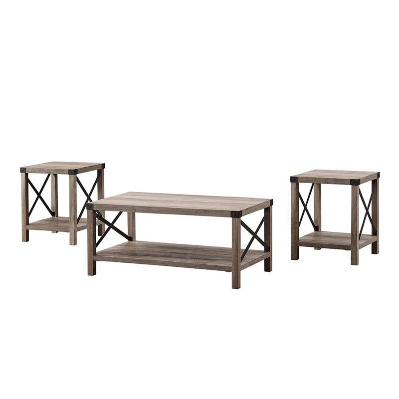 farmhouse coffee table set of 3