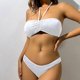 thumbnail image 2 of Traje baño bandeau para mujer Conjunto traje baño piezas Bandeau Suiwmsuit Top, 2 of 5